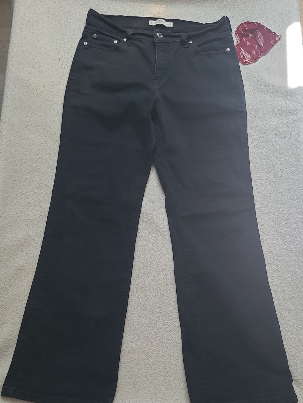 Black Women’s Jeans - Classic High-Rise Straight Leg